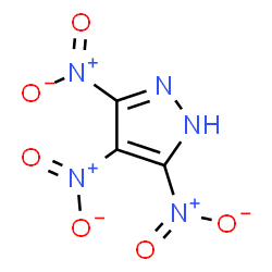 ChemSpider 2D Image | 3,4,5-Trinitro-1H-pyrazole | C3HN5O6