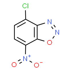 ChemSpider 2D Image | 4-Chloro-7-nitro-1,2,3-benzoxadiazole | C6H2ClN3O3