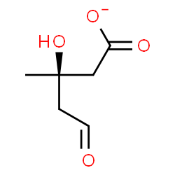 ChemSpider 2D Image | (3R)-3-Hydroxy-3-methyl-5-oxopentanoate | C6H9O4