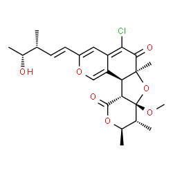 ChemSpider 2D Image | chaetomugilin B | C24H29ClO7