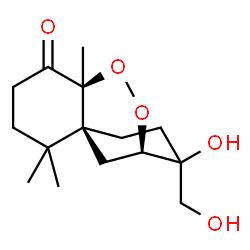 ChemSpider 2D Image | (1S,6S,9R)-10-Hydroxy-10-(hydroxymethyl)-2,2,6-trimethyl-7,8-dioxatricyclo[7.3.1.0~1,6~]tridecan-5-one | C15H24O5