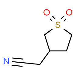 ChemSpider 2D Image | (1,1-Dioxidotetrahydro-3-thiophenyl)acetonitrile | C6H9NO2S