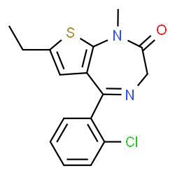 ChemSpider 2D Image | clotiazepam | C16H15ClN2OS