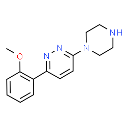 ChemSpider 2D Image | 3-(2-methoxyphenyl)-6-piperazin-1-ylpyridazine | C15H18N4O