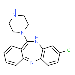 ChemSpider 2D Image | 8-Chloro-11-(1-piperazinyl)-10H-dibenzo[b,e][1,4]diazepine | C17H17ClN4
