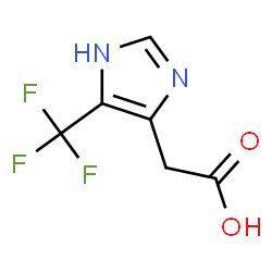 ChemSpider 2D Image | [4-(Trifluoromethyl)-1H-imidazol-5-yl]acetic acid | C6H5F3N2O2