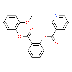 ChemSpider 2D Image | 2-((2-Methoxyphenoxy)carbonyl)phenyl nicotinate | C20H15NO5