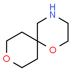 ChemSpider 2D Image | 1,9-Dioxa-4-azaspiro[5.5]undecane | C8H15NO2