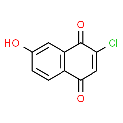 ChemSpider 2D Image | 2-Chloro-7-hydroxy-1,4-naphthoquinone | C10H5ClO3