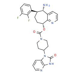 ChemSpider 2D Image | Rimegepant | C28H28F2N6O3