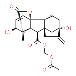 ChemSpider 2D Image | Gibberellic acid acetoxymethyl ester | C22H26O8