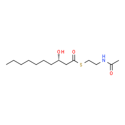 ChemSpider 2D Image | 3S-Hydroxydecanoyl-S-N-acetyl cysteamine | C14H27NO3S