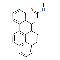 ChemSpider 2D Image | 1-benzo[a]pyren-6-yl-3-methyl-urea | C22H16N2O