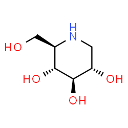 ChemSpider 2D Image | 1-Deoxynojirimycin | C6H13NO4
