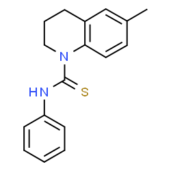 ChemSpider 2D Image | 6-Methyl-N-phenyl-3,4-dihydro-1(2H)-quinolinecarbothioamide | C17H18N2S