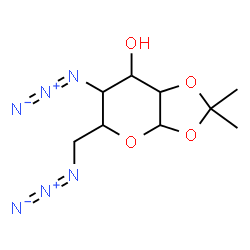 ChemSpider 2D Image | 4,6-Diazido-4,6-dideoxy-1,2-O-isopropylidenehexopyranose | C9H16N6O4