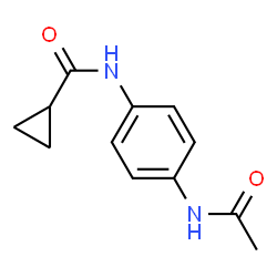 ChemSpider 2D Image | N-(4-Acetamidophenyl)cyclopropanecarboxamide | C12H14N2O2