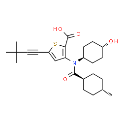 ChemSpider 2D Image | Lomibuvir | C25H35NO4S