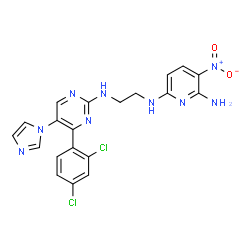 ChemSpider 2D Image | CHIR 98014 | C20H17Cl2N9O2