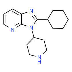 ChemSpider 2D Image | 2-Cyclohexyl-3-(4-piperidinyl)-3H-imidazo[4,5-b]pyridine | C17H24N4