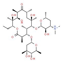 ChemSpider 2D Image | erythromycin C(1+) | C36H66NO13