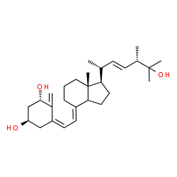 ChemSpider 2D Image | (1S,3R,5Z,7E,14xi,22E)-9,10-Secoergosta-5,7,10,22-tetraene-1,3,25-triol | C28H44O3