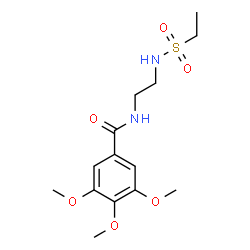 ChemSpider 2D Image | N-{2-[(Ethylsulfonyl)amino]ethyl}-3,4,5-trimethoxybenzamide | C14H22N2O6S