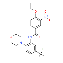 ChemSpider 2D Image | 4-Ethoxy-N-[2-(4-morpholinyl)-5-(trifluoromethyl)phenyl]-3-nitrobenzamide | C20H20F3N3O5