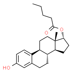 ChemSpider 2D Image | (17alpha)-3-Hydroxyestra-1(10),2,4-trien-17-yl valerate | C23H32O3