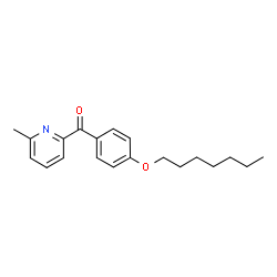 ChemSpider 2D Image | 2-[4-(HEPTYLOXY)BENZOYL]-6-METHYLPYRIDINE | C20H25NO2