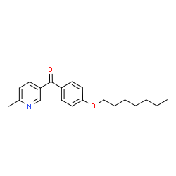 ChemSpider 2D Image | 5-[4-(HEPTYLOXY)BENZOYL]-2-METHYLPYRIDINE | C20H25NO2