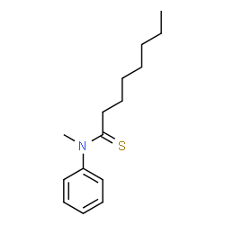 ChemSpider 2D Image | N-Methyl-N-phenyloctanethioamide | C15H23NS