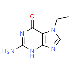ChemSpider 2D Image | 7-ethylguanine | C7H9N5O