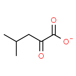 ChemSpider 2D Image | α-ketoisocaproate | C6H9O3