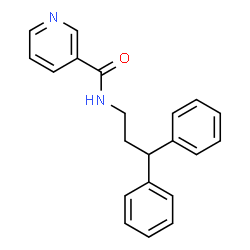 ChemSpider 2D Image | N-(3,3-Diphenylpropyl)nicotinamide | C21H20N2O