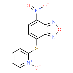 ChemSpider 2D Image | 4-Nitro-7-[(1-oxido-2-pyridinyl)sulfanyl]-2,1,3-benzoxadiazole | C11H6N4O4S