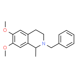 ChemSpider 2D Image | 2-Benzyl-6,7-dimethoxy-1-methyl-1,2,3,4-tetrahydroisoquinoline | C19H23NO2