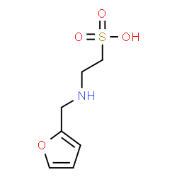 ChemSpider 2D Image | 2-[(Furan-2-Ylmethyl)amino]ethanesulfonic Acid | C7H11NO4S