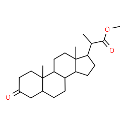 ChemSpider 2D Image | Methyl 2-(10,13-dimethyl-3-oxohexadecahydro-1H-cyclopenta[a]phenanthren-17-yl)propanoate | C23H36O3
