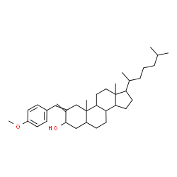 ChemSpider 2D Image | 2-(4-Methoxybenzylidene)cholestan-3-ol | C35H54O2