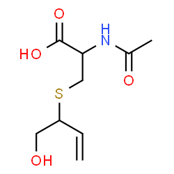 ChemSpider 2D Image | N-Acetyl-S-(1-hydroxy-3-buten-2-yl)cysteine | C9H15NO4S