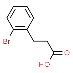 ChemSpider 2D Image | 3-(2-Bromophenyl)propanoic acid | C9H9BrO2