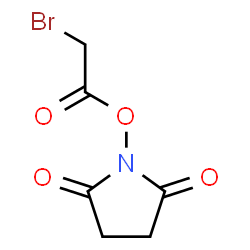 ChemSpider 2D Image | 1-(2-Bromoacetoxy)-2,5-pyrrolidinedione | C6H6BrNO4