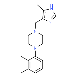 ChemSpider 2D Image | 1-(2,3-Dimethylphenyl)-4-[(5-methyl-1H-imidazol-4-yl)methyl]piperazine | C17H24N4