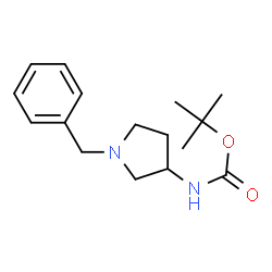 ChemSpider 2D Image | (R)-1-Benzyl-3-(Boc-Amino)pyrrolidine | C16H24N2O2
