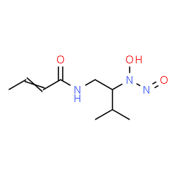 ChemSpider 2D Image | N-{2-[Hydroxy(nitroso)amino]-3-methylbutyl}-2-butenamide | C9H17N3O3
