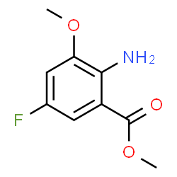 ChemSpider 2D Image | Methyl 2-amino-5-fluoro-3-methoxybenzoate | C9H10FNO3