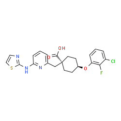 ChemSpider 2D Image | MK-5108 | C22H21ClFN3O3S