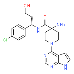 ChemSpider 2D Image | capivasertib | C21H25ClN6O2