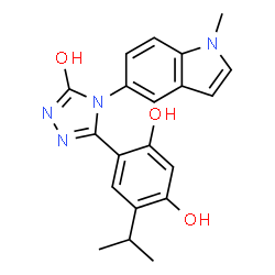 ChemSpider 2D Image | Ganetespib | C20H20N4O3